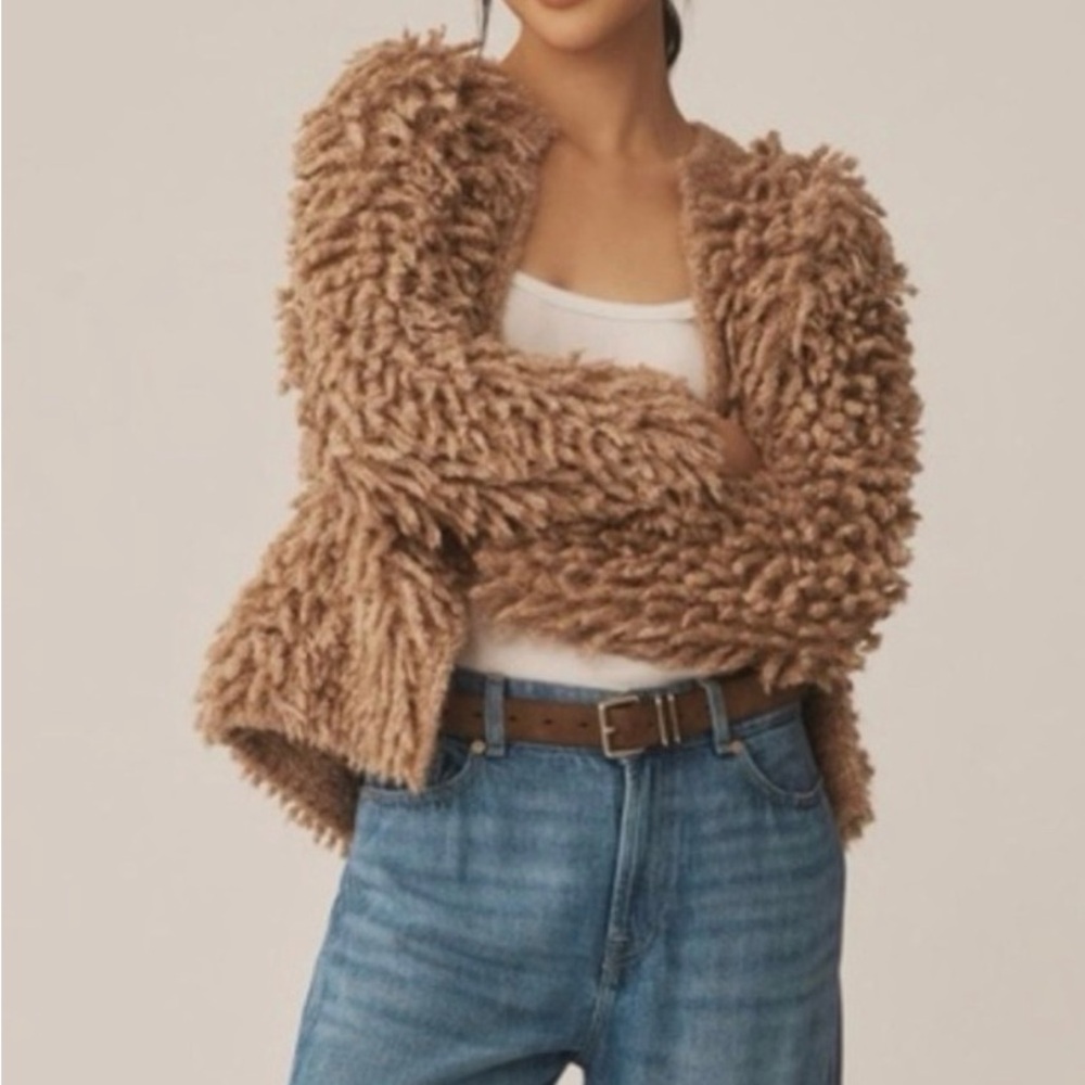 NWT Anthropologie PILCRO Loop Bomber Cardigan Sweater